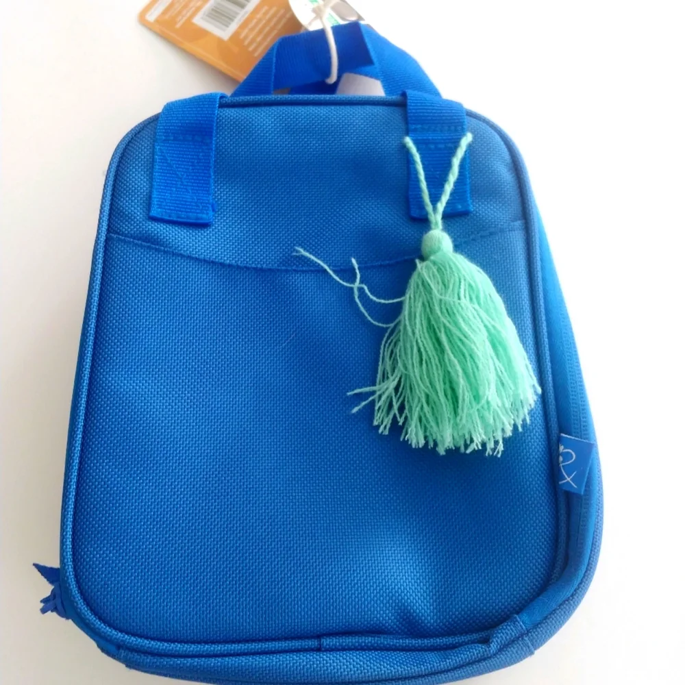 Lunch Bag with Green Tassel